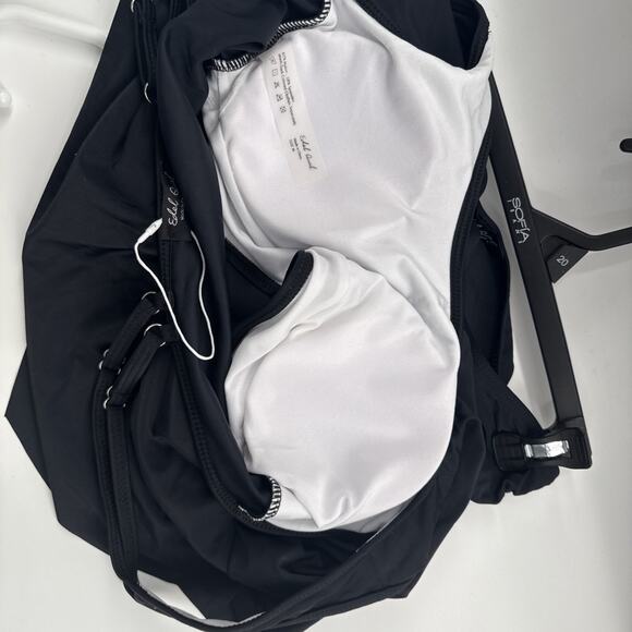 Edel Qual size-Medium High Waist Tankini Women Two Piece Swimsuit Black *READ... - Picture 12 of 14